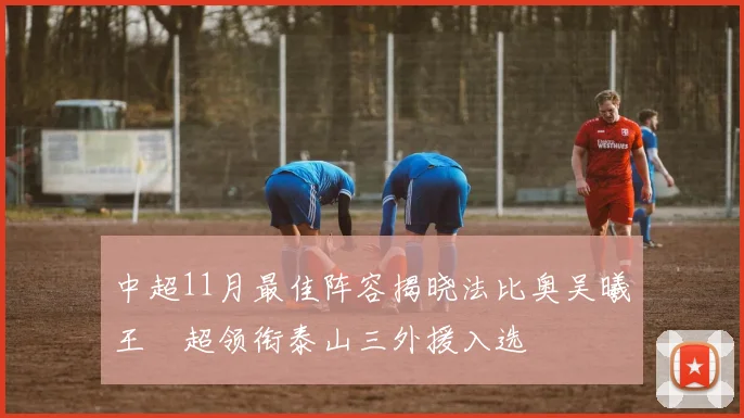 中超11月最佳阵容揭晓法比奥吴曦王燊超领衔泰山三外援入选